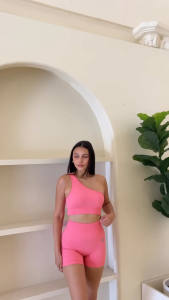 Lotus Activewear Lula One Shoulder Sports Bra