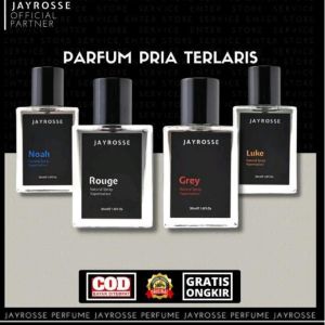 [COD] Buy 1 Get 1 Parfum Grey Jayrosse Parfum Pria Parfum Wanita Tahan Lama Parfum Jayrosse Grey Rouge Noah Luke Cool 30ML