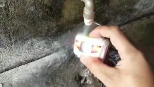 TaffLED Senter Kepala Pendaki Gunung tahan Lama Super terang mini Tahan Air Jarak jauh Headlamp LED Flashlight White and Red Waterproof