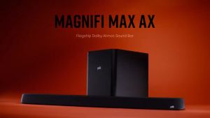 Polk Audio MagniFi MAX AX Powered 3.1.2-channel sound bar and wireless subwoofer system with Wi-Fi Bluetooth Apple AirPlay 2 DTS:X and Dolby Atmos (SR2 surrounds not included)