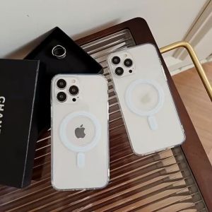 iPh 16/16 Pro/16 Plus/16 Pro Max/15/15 plus/15 pro/15 pro max Charging Transparent Magnetic Case