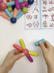 Set Mainan Magnet Stick Balls 64Pcs 42Pcs Magnetic Building 25 Pcs Blocks Edukasi Mainan Dengan Kotak 36Pcs Ragam Splicing Magnetic Building Block PTT