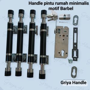 Model baru Handle pintu rumah 1 set body kunci Tarikan pintu rumah pintu 2/Gagang pintu rumah pintu kuputarung/Handle pintu Full set lengkap/Gagang pintu rumah 2 pintu set kunci/Gagang pintu rumah 1 paket Body kunci