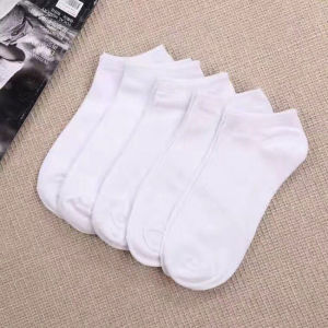B.F. Mens Cotton Socks Invisible Socks Foot Socks For Men 3 Colors Black/White/Grey