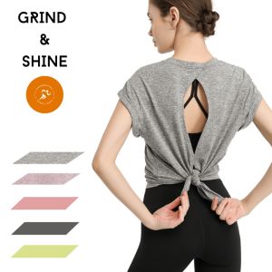Premium yoga top/gym shirt and exercise top vest for women by Grind and Shine