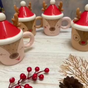 RUDOLPH Mug Christmas Reindeer |Premium Mug Natal Rusa Kado Hampers