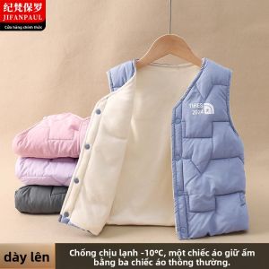 JIFANPAUL | Áo Gile Bông Ấm cho Bé Trai và Bé Gái Mùa Thu và Đông