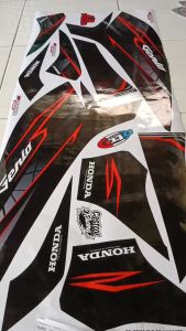 GENIO (COD) STIKER STRIPING MOTOR HONDA GENIO TAHUN 2019 - LIST SIMPLE DESAIN RACING IP.STRIPING HOLOGRAM DAN TRANSPARAN IP.KODE R-55