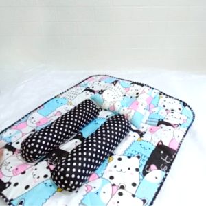 PROMO !! PERLAK BAYI ALAS OMPOL ALAS TEMPAT TIDUR 1 SET LENGKAP BANTAL GULING BISA COD