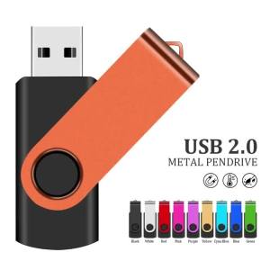 jaster | Rotatable USB Flash Drive 128GB 32GB Metal Pen Drive 16GB Green Memory Stick 64GB Flash Disk Real Capacity Pendrive 8GB USB Disk