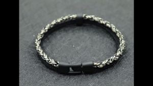 New Fashion Men Leather Bracelet Double Layer Punk Bangle Homme Pulseira Corda Masculina Gift For Him Cool Biker Accessories