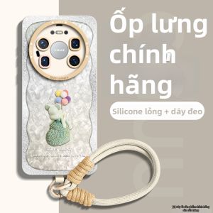 Ốp Lưng Điện Thoại Silicone Chống Sốc Bọc Toàn Bộ Có Gương Và Dây Đeo