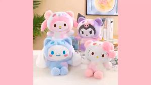 Sanrio Plush Doll Toy Childrens Gift Valentines Day Gift Soft Stuffed Kids Gift Kuromi Plush Toys