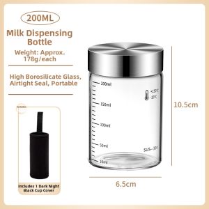 YYIEDERNG | Measuring Glass for Milk Soybean Juice Sealed Microwavable Portable