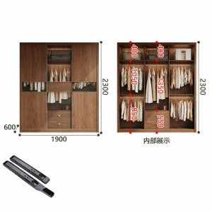 Solid Wood Sliding Wardrobe