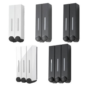 【Clearance Sale】 Simple Install Shower Soap Dispenser No Drill Wall-Mounted Bathroom Soap Holder with Transparent Container