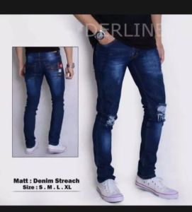 Celana jeans pria panjang skinny pensil sobek lutut Warna Abu-abu - Celana Jeans Pria Sobek Dengkul - Celana panjang pria jeans Ripped - Celana Jins Pria Panjang - Celana Panjang Pria Robek Robek- Celana Panjang Pria Pensil bahan Shofjeans- bintang samudr