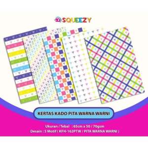 Kertas Kado Boneka/ Pita/ Batik/ Love/ Baby Cute isi 50pc