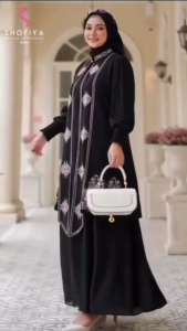 COD Shanaz Dress Ceruty Babydoll Bordir Dress Wanita Terbaru Kekinian Gamis untuk Kondangan Viral