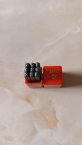 Alat Ketok Angka 3mm Zeki Japan Number Punch Zeki Angka Ketok 3mm Zeki Japan