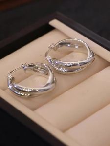 Geometric Design Luxury Silver Earrings