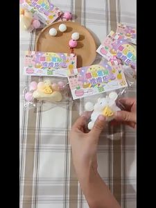Taba Squishy Pinch Hamster Keju - Squisi Pencet - Soft Stress Relief Mainan - Kitty Angel