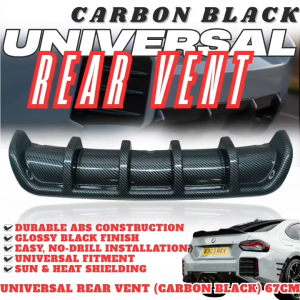 OCAS 67CM UNIVERSAL REAR VENT CARBON BLACK (12194)