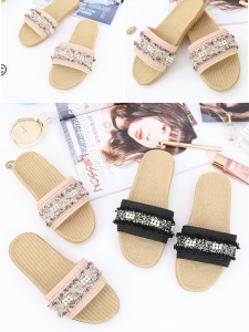 Dép Đi Trong Nhà Mùa Hè Phong Cách Hàn Quốc Dép Đi Trong Nhà Vải Lanh Cotton Cho Cặp Đôi Dép Đi Trong Nhà Phong Cách Công Chúa Dễ Thương