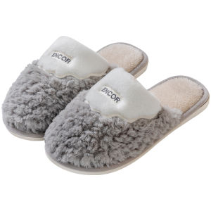 Mens Cotton Slippers Fleece Lined Indoor Home Warm Anti Slip Womens Winter Slippers Comfortable Casual Slip on Shoes
