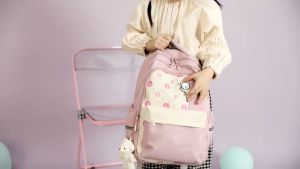 [BISA CO] 2534 free gantungan boneka tas ransel wanita anak tas backpack anak tas sekolah cantik