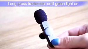 Wireless Lavalier Microphone for Phone Vlogging Cellphone Portable Noise Cancelling Mini Mic