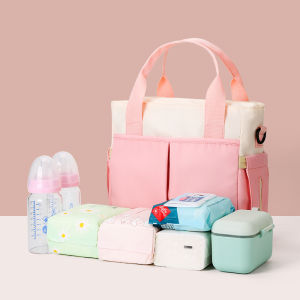 Mid-Point Bag Womens Oxford Cloth Mummy Bag Minimalist Easiest for Match Crossbody Bag Shoulder Handbag Portable Baby Diaper Bag