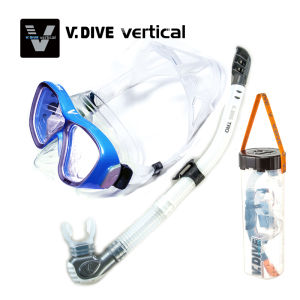 V.Dive Professional Diving Mask Set with Snorkel And Breath Pipe for Deep Sea Diving Myopia Adjustable Underwater Equipment
