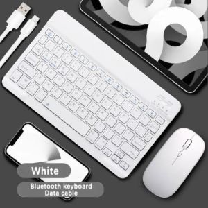 Bluetooth Keyboard Mouse Tablet Slim Office Mini Wireless Keyboard & Mouse For iPad Mac Android iOS Phone Windows Laptop