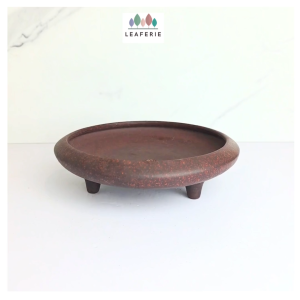 The Leaferie Bonsai Pot / Tray (Series 3). Purple Sand Plant pot . Zisha . Flowerpot . Planter . trays