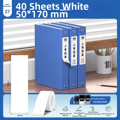 Niimbot | White/Transparent Heat Transfer PET Label Paper Waterproof And High-Low Temperature Resistance Customizable