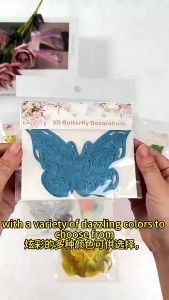 3D TOPER BUTTERFLY hiasan/buket kupu-kupu 3d premium impor 12 pcs