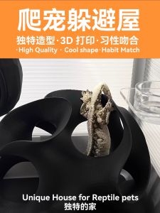 Hakunamatata Pet Caves for Reptiles And Amphibians Customizable Landscape Houses Lizard Snake Hideouts Aquatic Pet Supplies