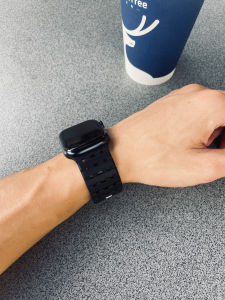 Kake-Storm Full Magnetic Attraction Wider 26mm Breathable Silicone Band for  Watch iWatch Ultra Summer Compatible