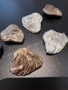 Áo Khoác Cardigan Len Nút Kim Loại Mới Cỡ Lớn Áo Vest Lông Cừu Nút Trang Trí Áo Khoác Ngoài Nút Quần Áo Phụ Kiện May Vá