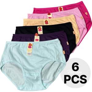 Plain Panty Perfect for slim and Plus size Women 6 PCS Only L XL 2XL 3XL 4XL 5XL 6XL