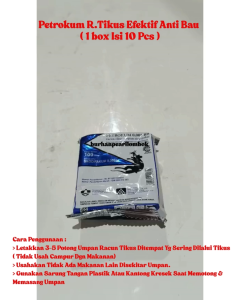 Racun Tikus Petrokum Umpan Pembasmi Hama Curut Rodentisida - 100 Gram (1box Isi 10 Pcs)