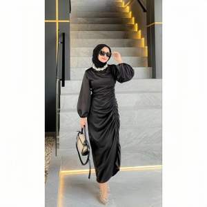 (New promo) Amalia dress satin Silk Full Serut  SATIN ROBERTO GAMIS KONDANGAN - DRESS SERUT - GAUN BRIDESMAID - COD  DRESS TERBARU MALAYSIA - DRESS WANITA - DRESS KONDANGAN - dress gamis aurora - carla dress - gaun pesta terbaru - dress gamis baju Lebaran