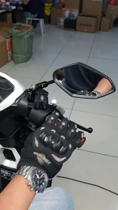 Adjustable Motorcycle Rearview Mirror Screws Adapter Motorcycle Modification Rearview Mirror Screw 360 ° Fixed Height Screw CNC Aluminium Alloy for Modification