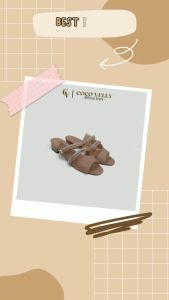 COCO VELLY - ASAP Mules Sandal heels 3 Cm Slip On Terbaru Kekinian