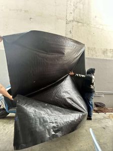 Sack Sakolin Trapal (sold per meter- 8ft) waterproof Sakolin Cover Black