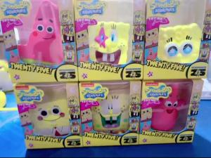 Genuine SpongeBob SquarePants Rebound Stress Relief Toy Patrick Star Doll Nian Pinch Music Handmade Ornament Childrens Gift