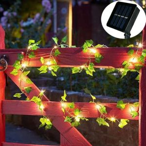 Artificial Green Ivy Garland String Light 7/12/17M 50/100/150 LED Fairy Lamp Christmas Wedding Party Indoor Outdoor Decoration