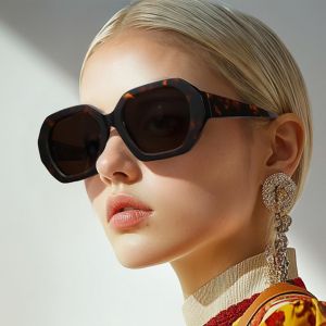 ZENOTTIC Trendy Polarized Sunglasses for Women: Designer Hexagon Sun Glasses for Ladies - Retro Shades with UV400 Protection