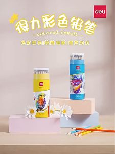 ดินสอสี สีเมจิก สีเทียนdeli ดินสอสีละลายน้ำ สำหรับเด็ก ราคา 200 บาท